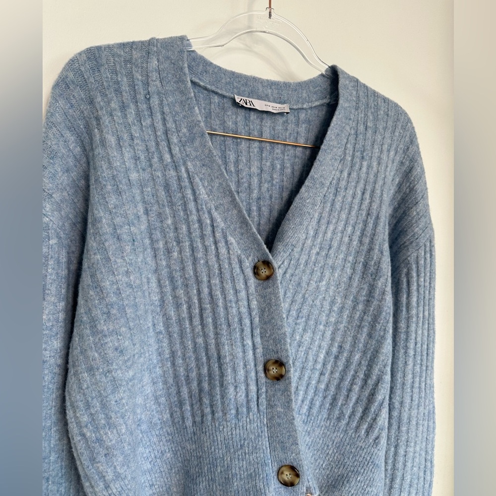Zara Blue Cardigan - Size M